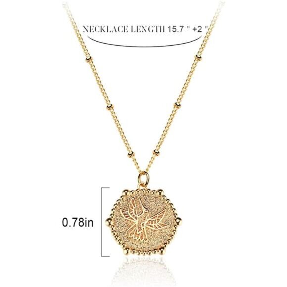 Animal Necklaces for Women Gold Plated Necklace Butterfly Bird Cat - Picture 3 of 7